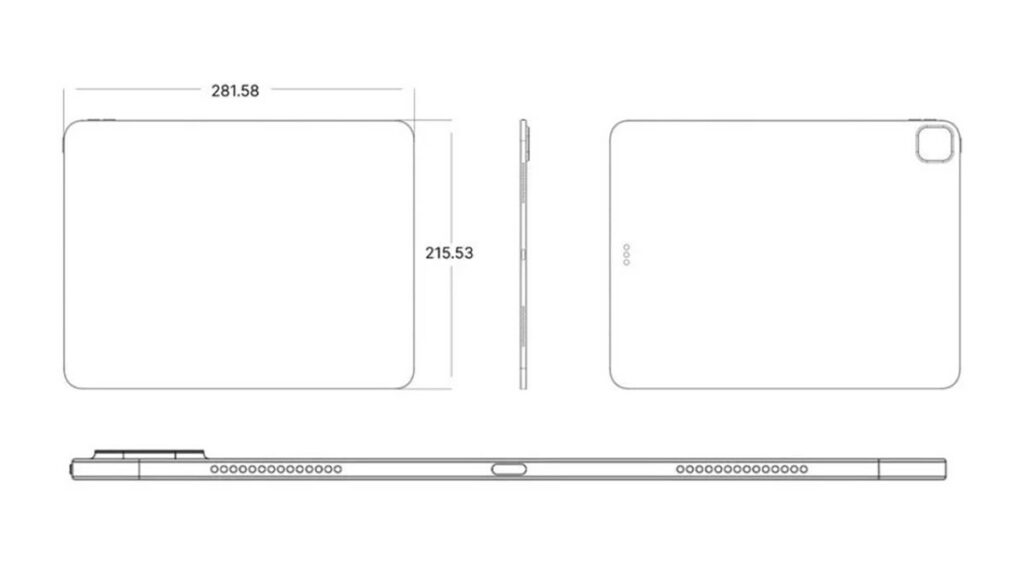 شماتیک آیپد پرو ۲۰۲۴ مدل ۱۳ اینچی