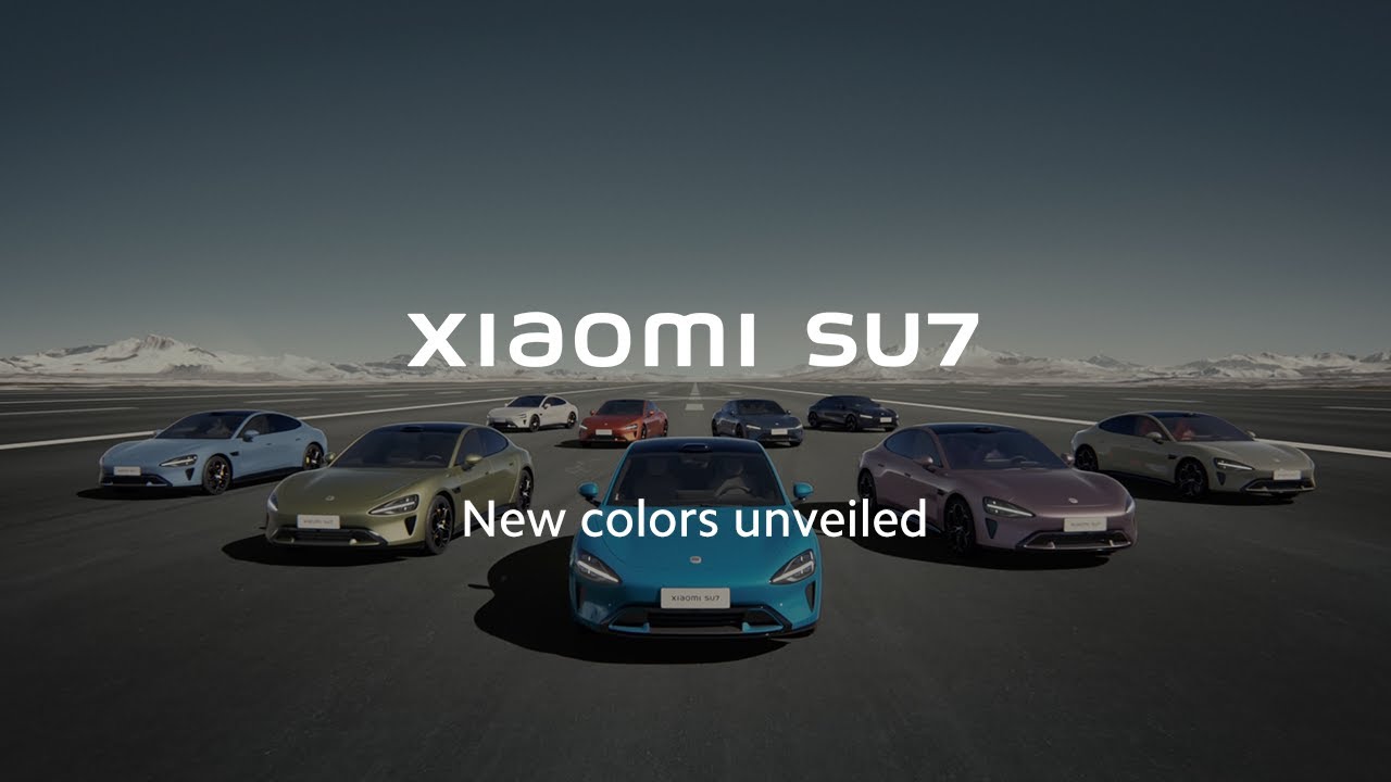 رنگ های جدید شیائومی SU7