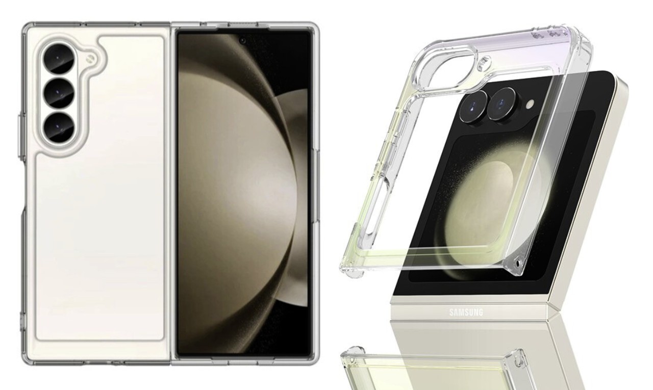 تصاویر قاب محافظ گلکسی زد فولد ۶ و زد فلیپ ۶ طراحی این دو گوشی را نشان می‌دهند
