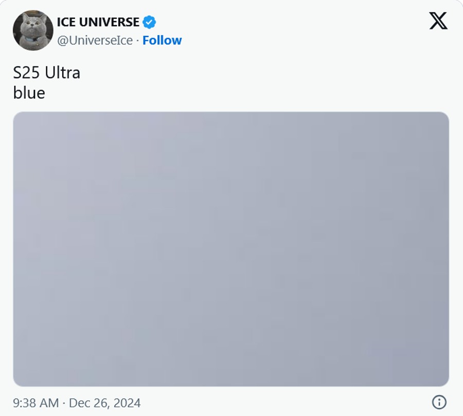 Samsung Galaxy S25 Ultra رنگ آبی