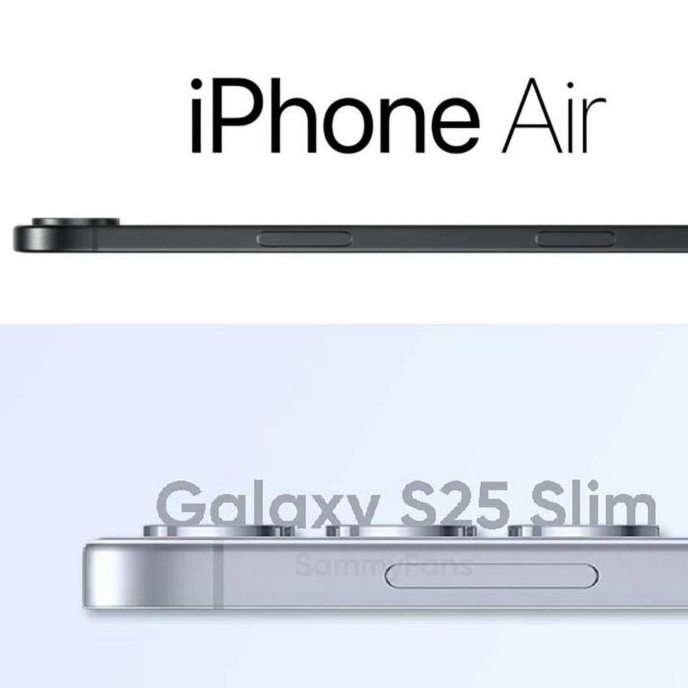 ظرفیت باتری Galaxy S25 Slim و iPhone 17 Air