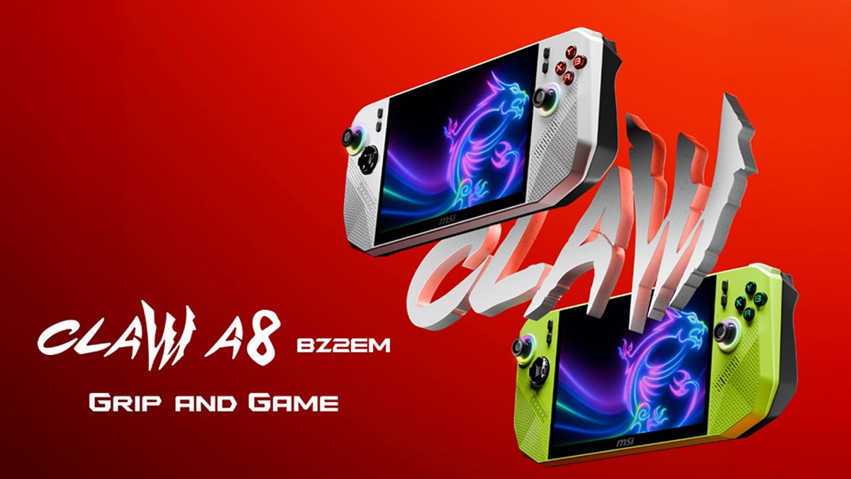 کنسول دستی MSI Claw A8 با پردازنده Ryzen Z2 Extreme معرفی شد + Claw 8 AI+ Polar Tempest Edition