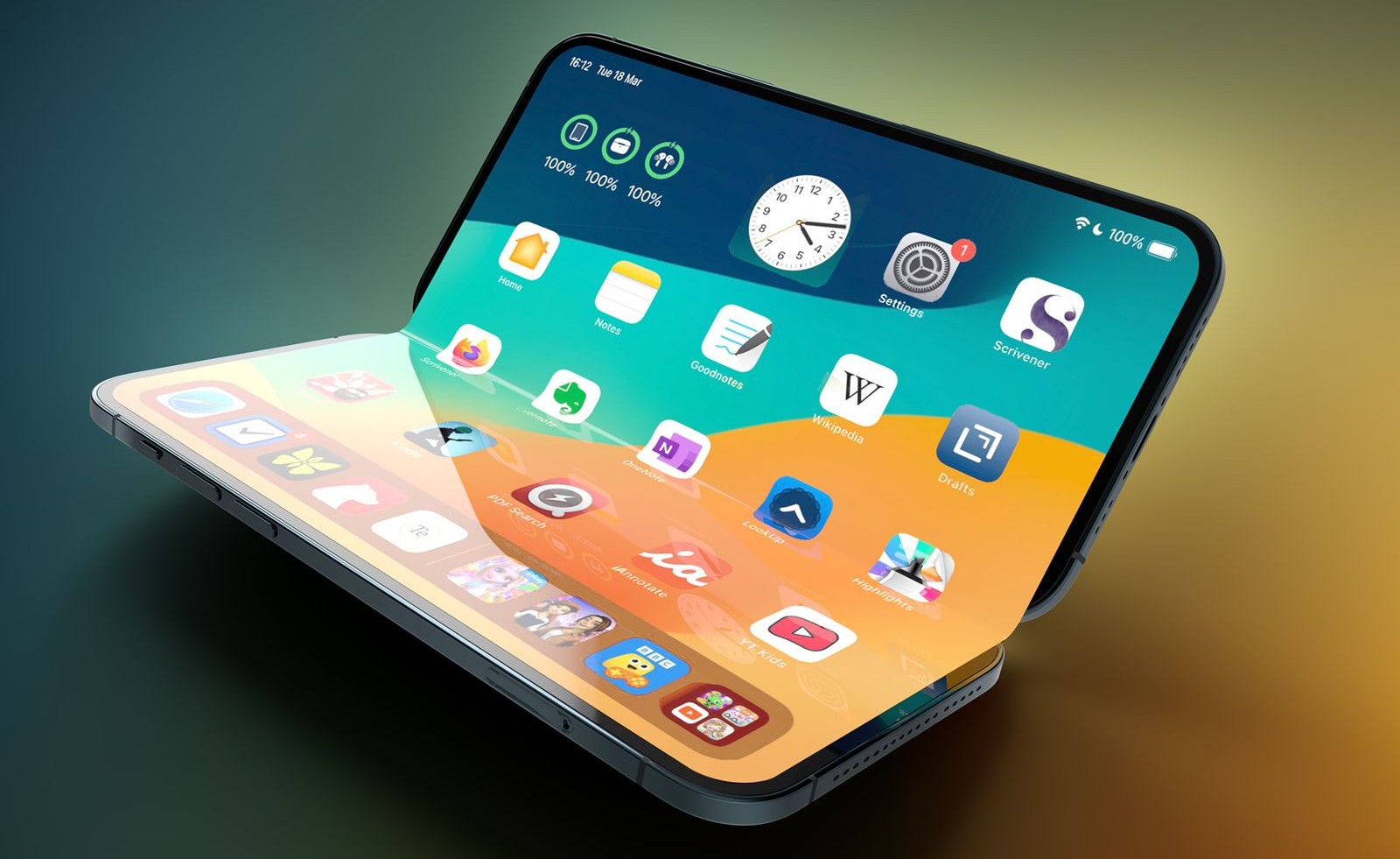 فناوری نمایشگر آیفون تاشو