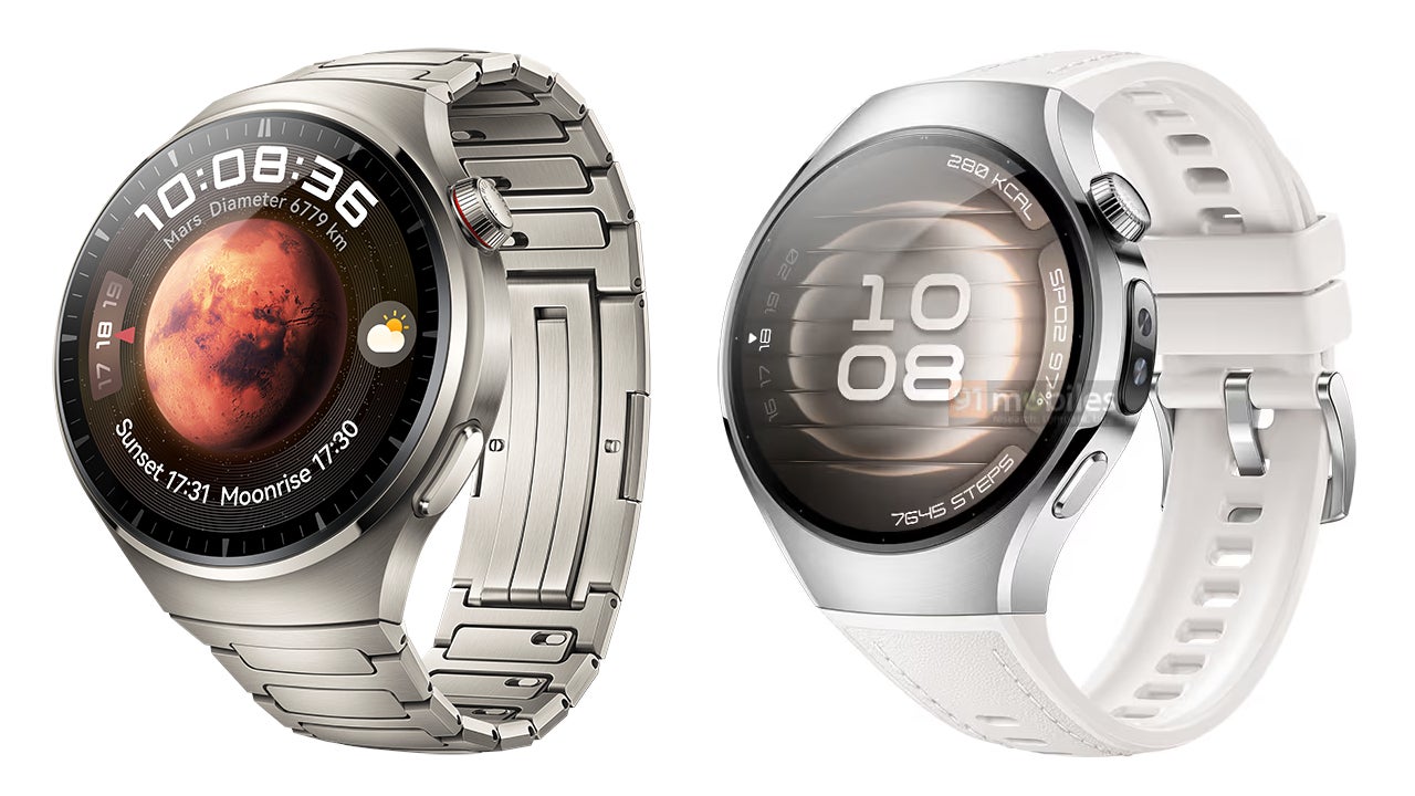 Huawei Watch 2 در سمت راست - Huawei Watch 2 در سمت چپ
