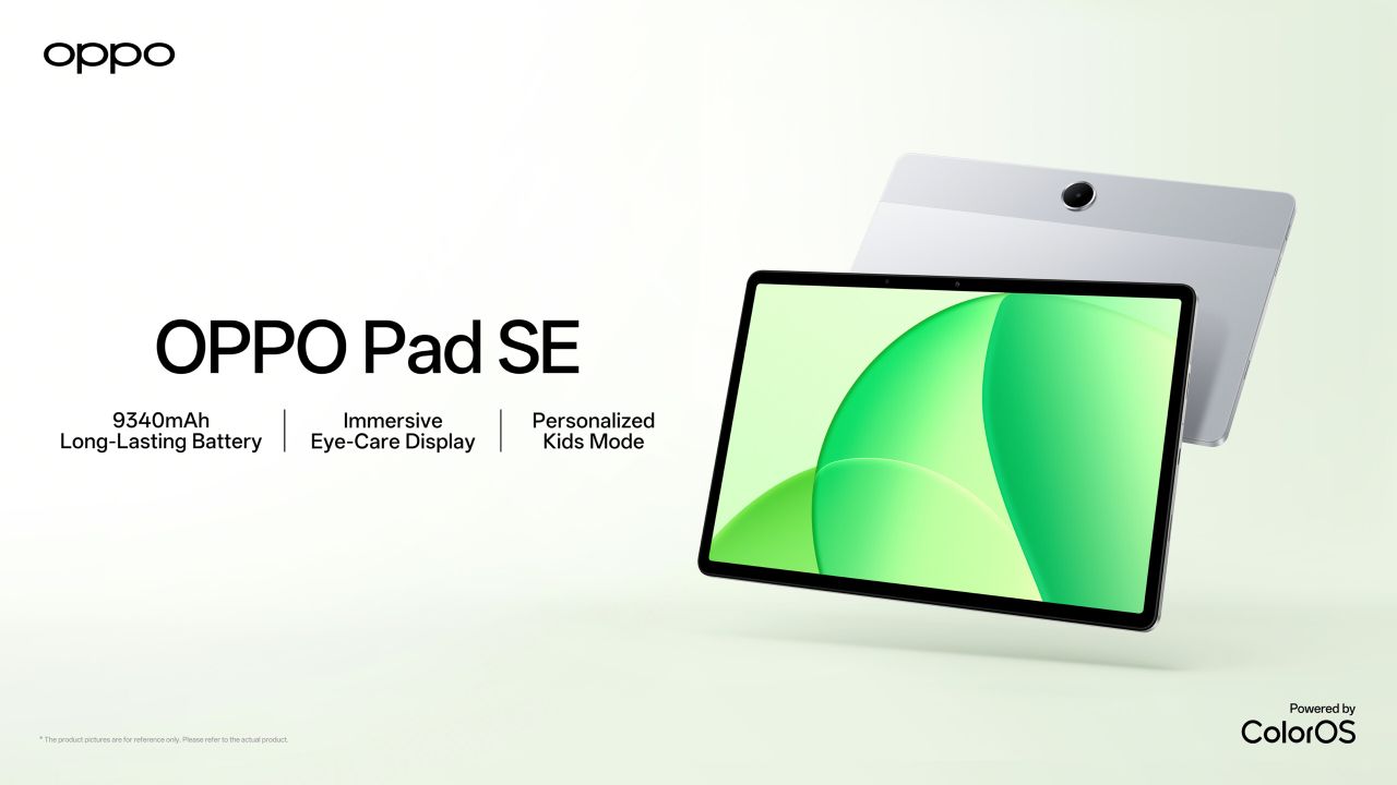تبلت اوپو Pad SE با نمایشگر ۱۱ اینچی و قیمت اقتصادی معرفی شد