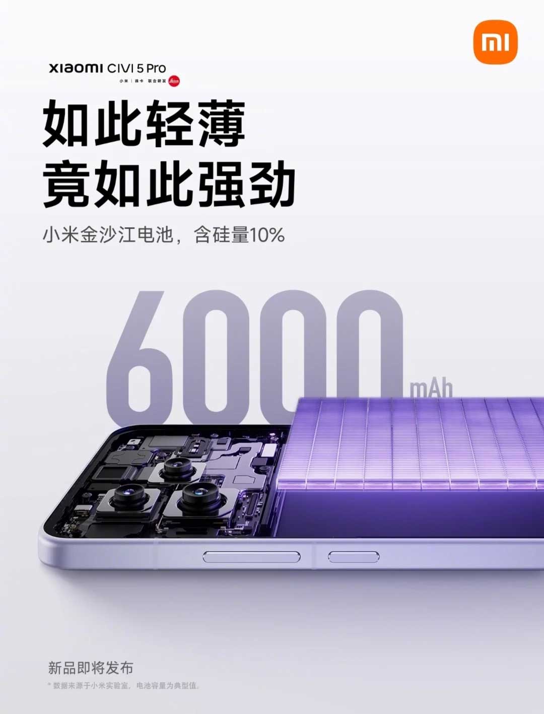 باتری Xiaomi Civi 5 Pro
