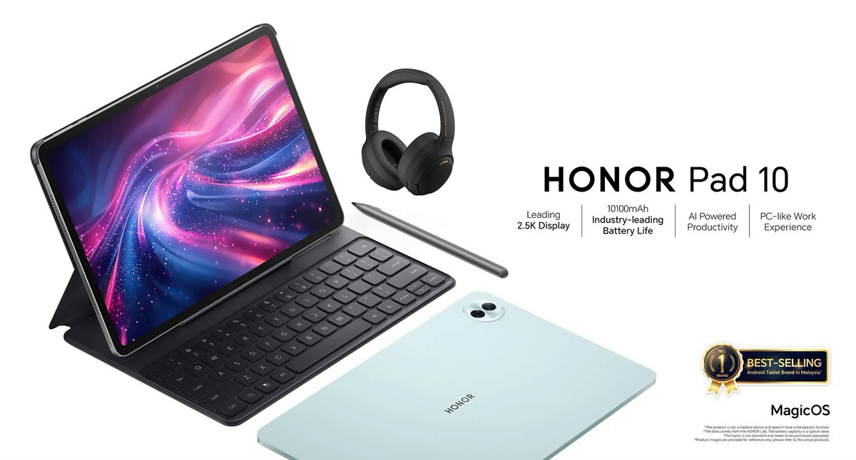 تبلت آنر پد ۱۰ با تراشه Snapdragon 7 Gen 3 و باتری پرظرفیت معرفی شد