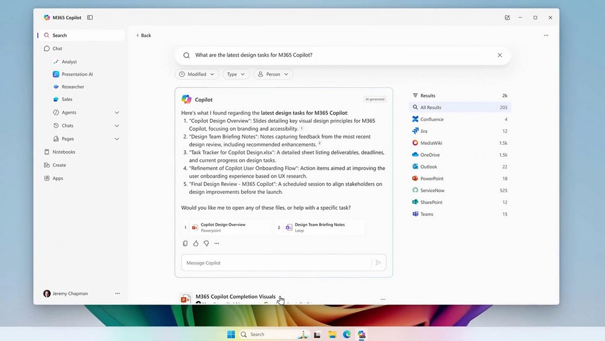 نسخه جدیدی از Microsoft 365 Copilot