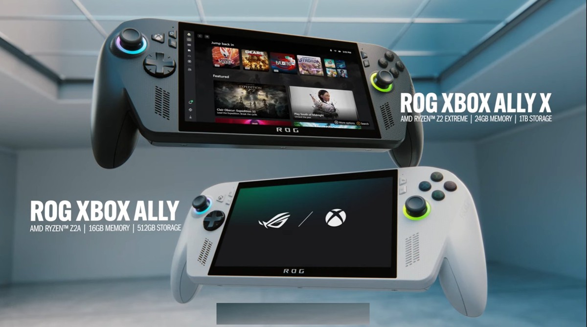 کنسول دستی مایکروسافت ROG Xbox Ally X و ROG Xbox Ally با همکاری ایسوس رسماً معرفی شدند