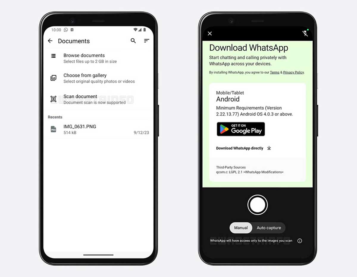 ظرفیت دوربین برنامه Vansa