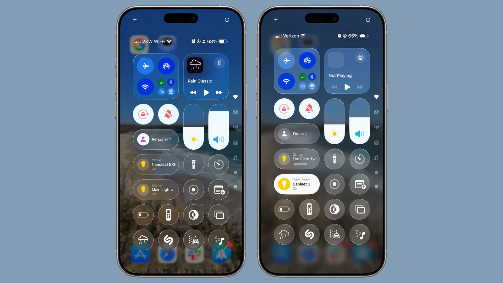 طراحی کنترل سنتر iOS 26