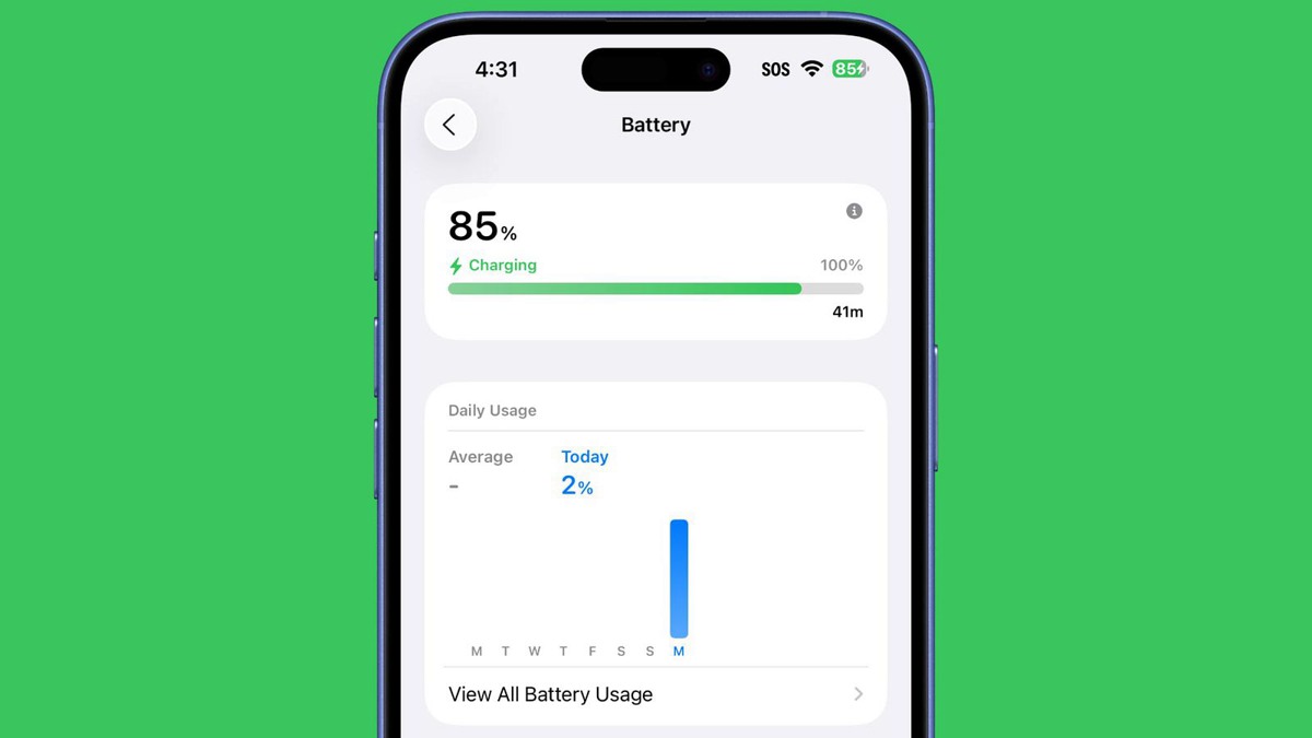زمان دقیق شارژ آیفون را در iOS 26 نشان دهید