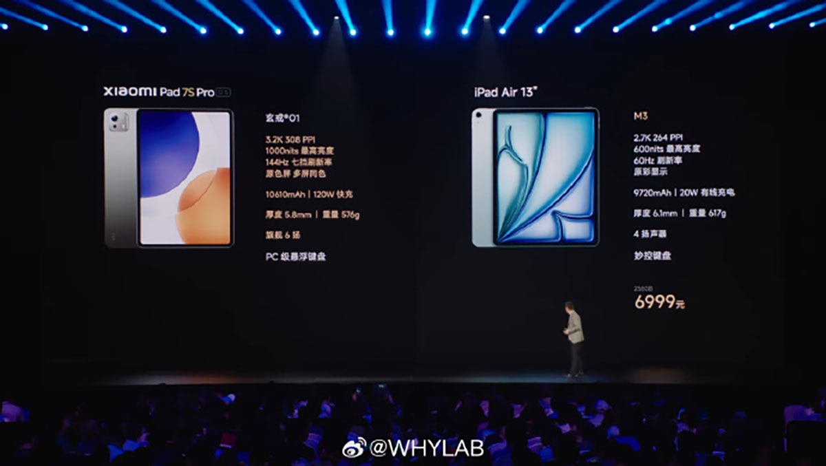 تبلت Xiaomi Pad 7S Pro با تراشه پرچمدار شیائومی و شارژ ۱۲۰ وات معرفی شد: از ۴۶۰ دلار