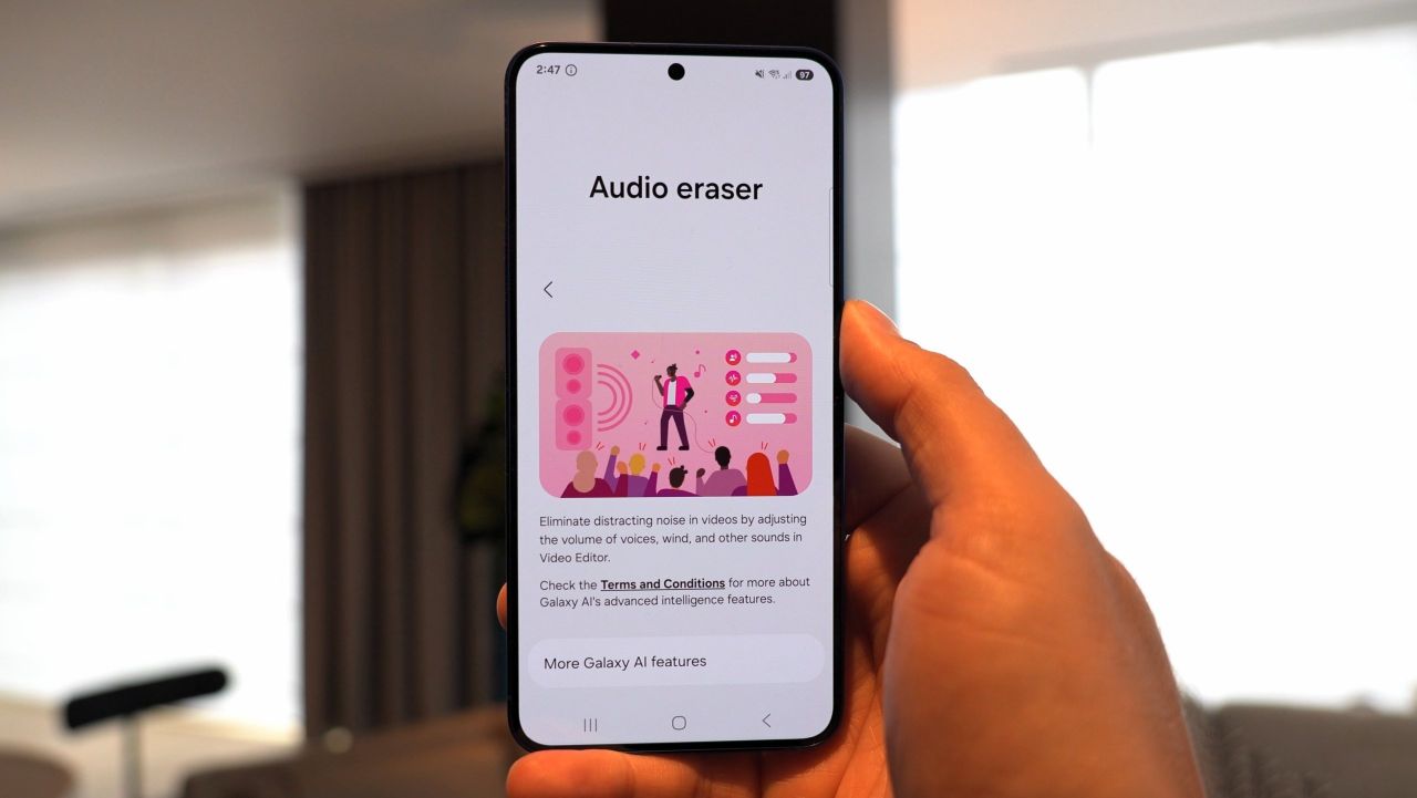 ویژگی Audio Eraser سامسونگ