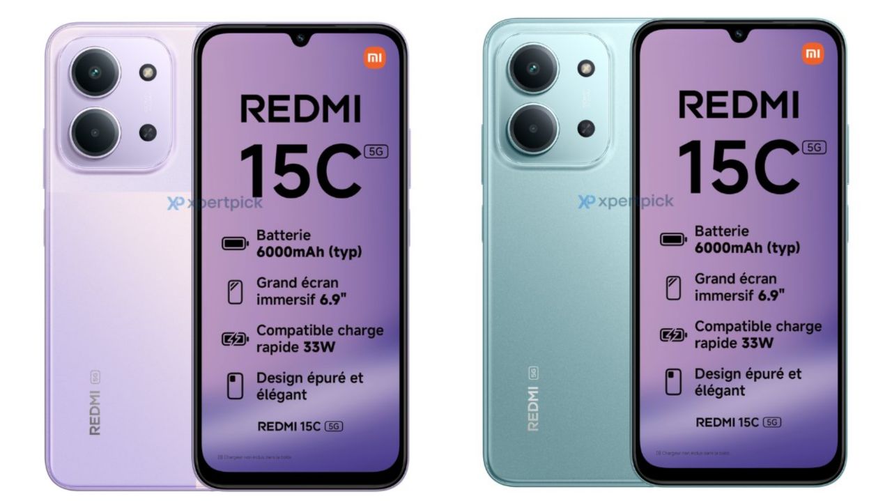طراحی و مشخصات ردمی 15C 5G لو رفت: باتری 6000mAh و تراشه Snapdragon