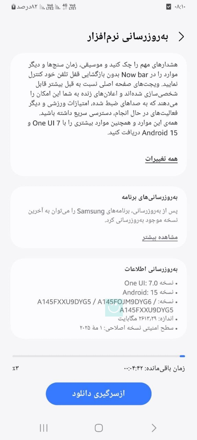 یک مدل UI 7 Galaxy A14 Samsung 4G مدل به ایران - Tangi