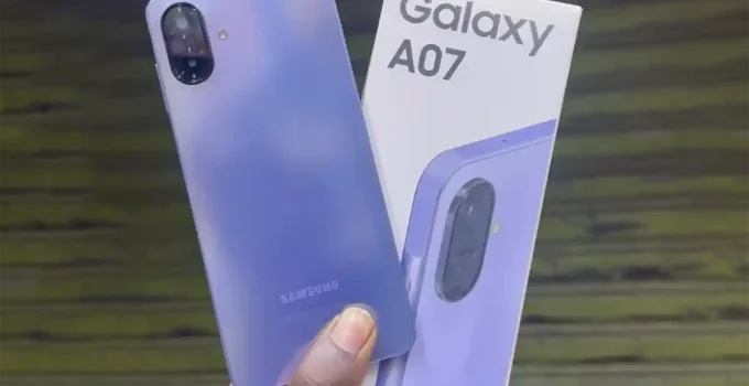 گلکسی A07 رنگ بنفش