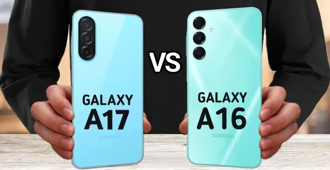 مقایسه گلکسی A17 با A16 - مدل‌های 5G