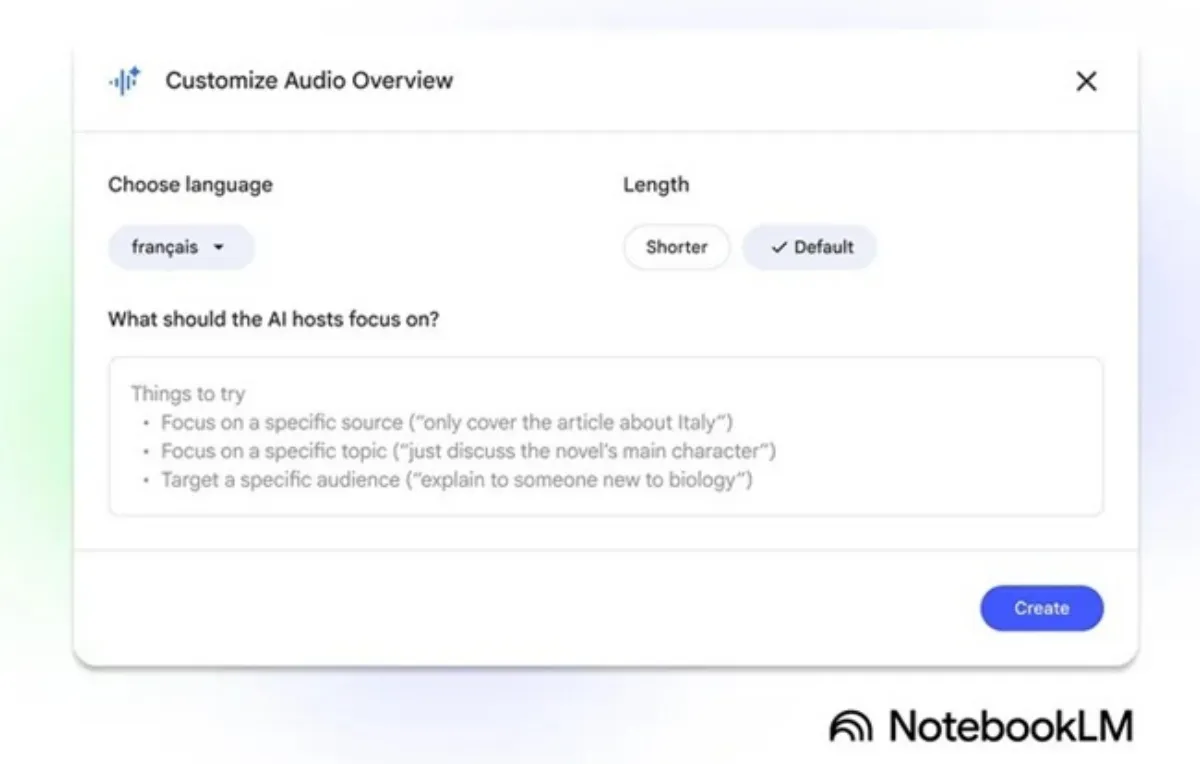 به روزرسانی عالی Google Notebooklm