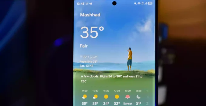 نرم افزار آب و هواوی One UI 8