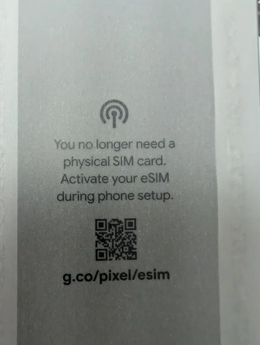 فقط از Esim Pixel پشتیبانی کنید