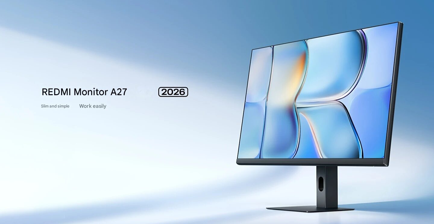 مانیتور Redmi A27 2026 شیائومی با نرخ نوسازی ۱۴۴ هرتزی و قیمت ۹۰ دلاری معرفی شد