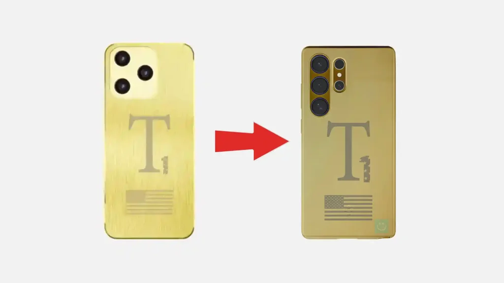طراحی جدید و چینش نامنظم دوربین‌ها در گوشی T1