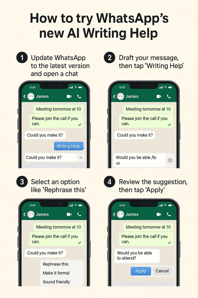 دستیار برنامه WhatsApp