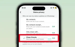استاتوس کلوز فرند وانس اپ