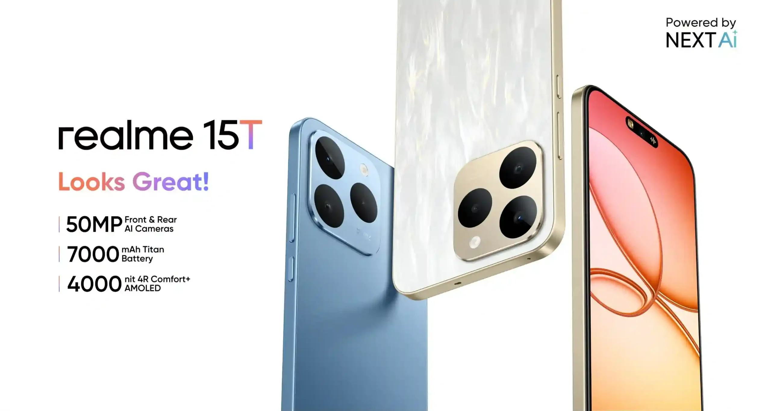 ریلمی 15T 5G با دوربین سلفی ۵۰ مگاپیکسلی و باتری 7000mAh معرفی شد