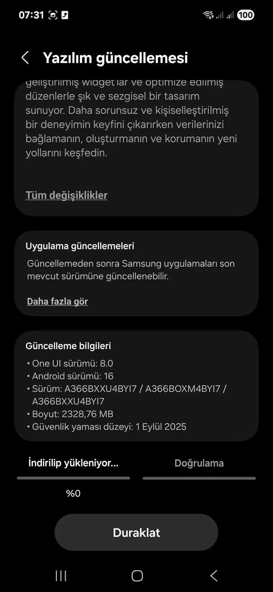 UI 8 Galaxy A36