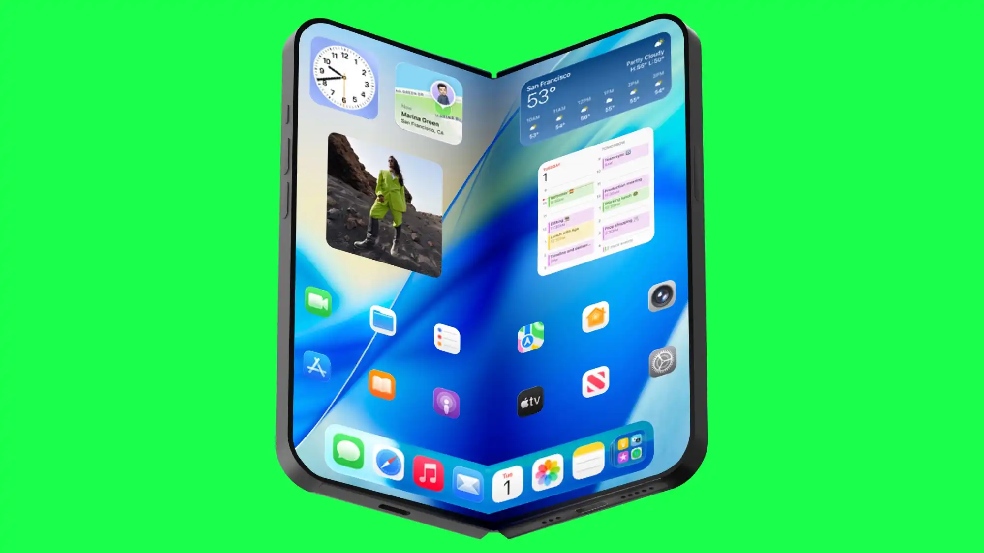 عرضه آیفون تاشو اپل
