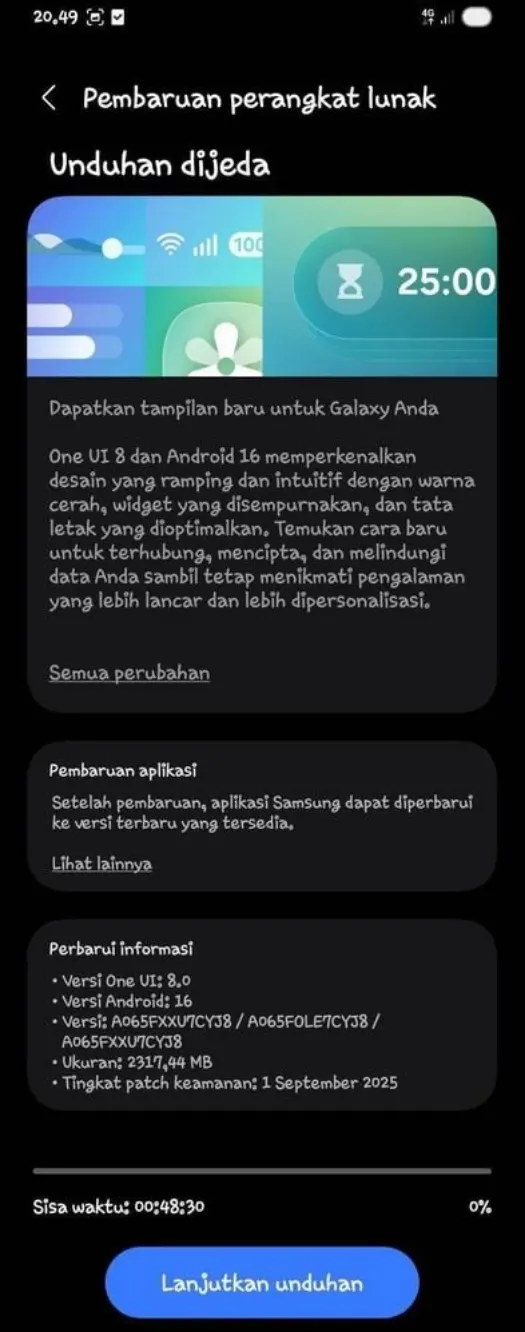 آپدیت One UI 8 گلکسی A06 سامسونگ منتشر شد: آخرین بهروزرسانی بزرگ این دستگاه