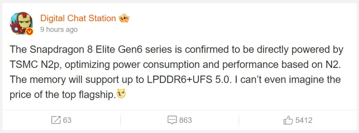 اسنپدراگون 8 الیت نسل ششم