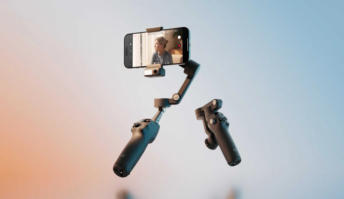 لرزشگیر گیمبال DJI Osmo Mobile 8 با چرخش ۳۶۰ درجه و ماژول ردیابی جدید رونمایی شد