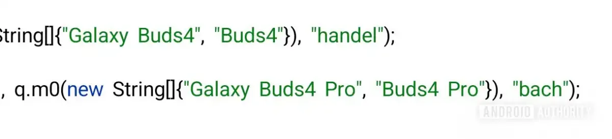 نام رمز عبور Galaxy Buds 4