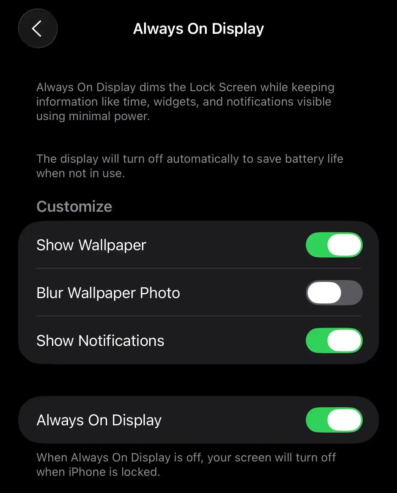 تنظیمات جدید برای نمایش همیشه روشن در آپدیت iOS 26 برای آیفون