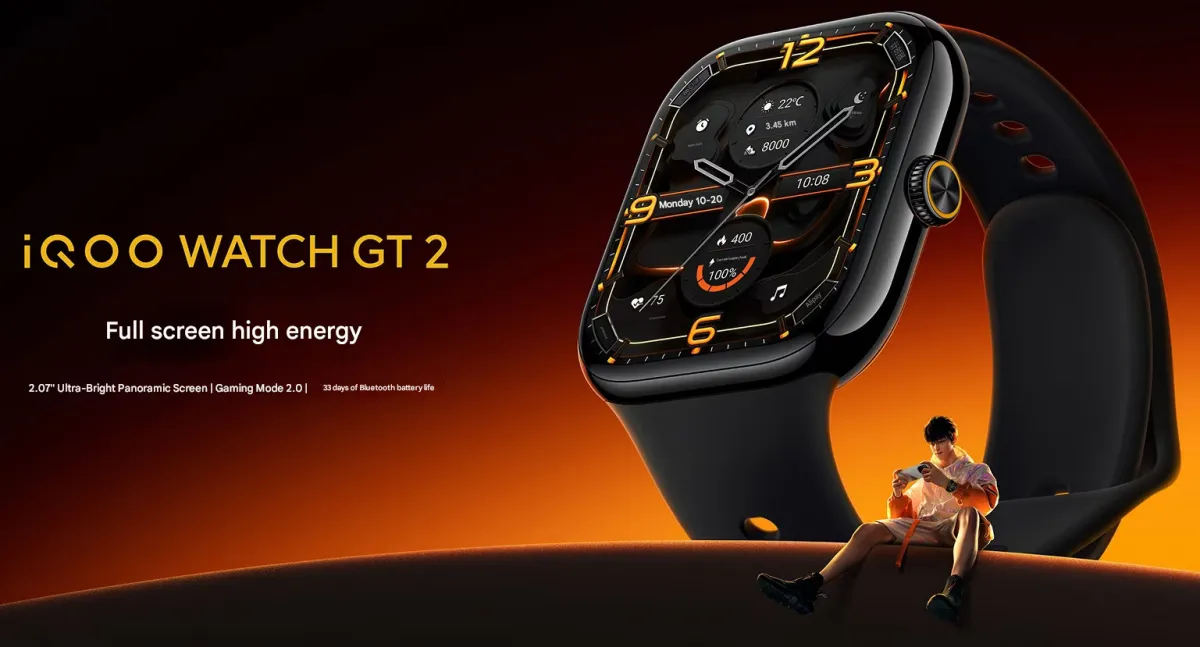 ساعت هوشمند iQOO WATCH GT 2 با قابلیت‌های ویژه گیمینگ معرفی شد