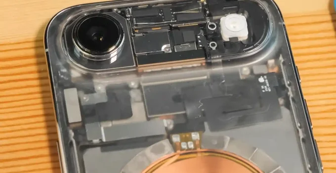 آیفون ایر با قاب پشتی شفاف