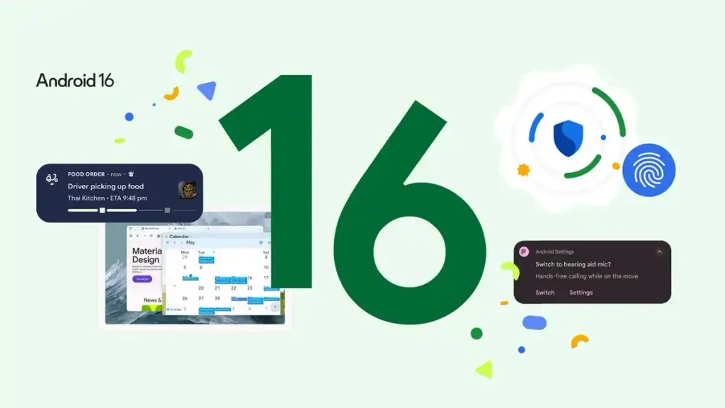 آپدیت اندروید ۱۶