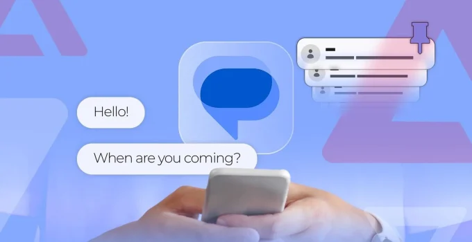 آپدیت برنامه پیامک گوگل