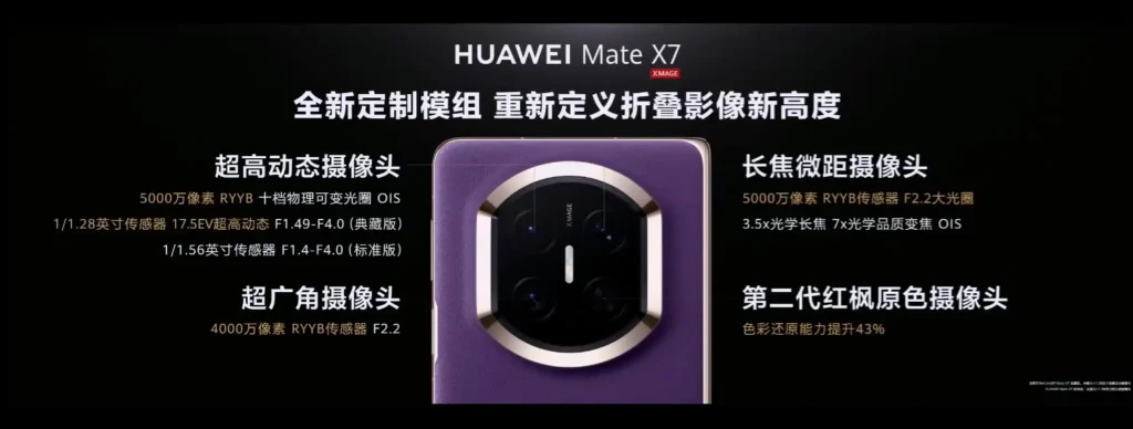 دوربین هواوی میت ایکس ۷