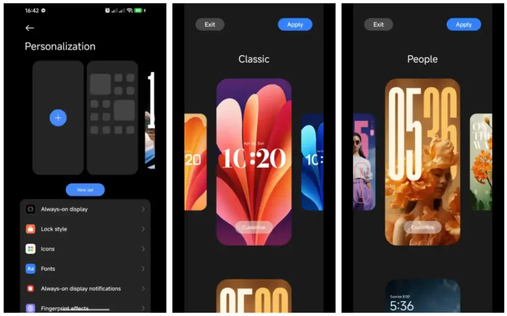 اسکرین‌شات‌هایی از آپدیت HyperOS 3 شیائومی