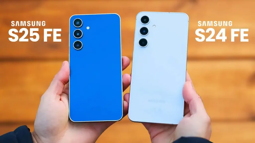 گلکسی S25 FE در کنار S24 FE