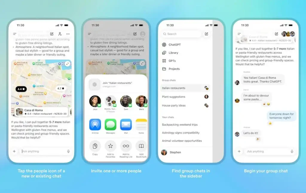 چت گروهی ChatGPT