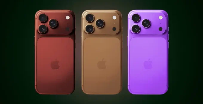 رنگ بندی آیفون ۱۸ پرو