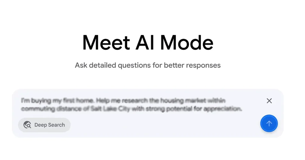 حالت جدید AI Mode؛ استفاده از قابلیت «جستجوی عمیق» (Deep Search) برای پاسخ‌دهی دقیق به پرسش‌های پیچیده کاربران