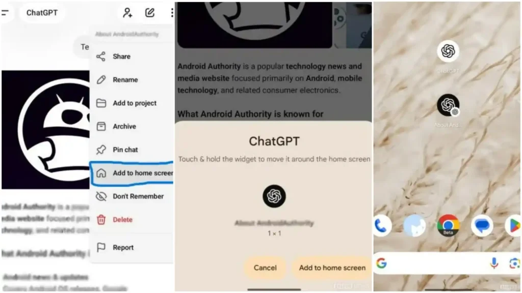 قابلیت جدید ChatGPT، اضافه کردن میان‌بر برای دسترسی سریع به چت‌های محبوب