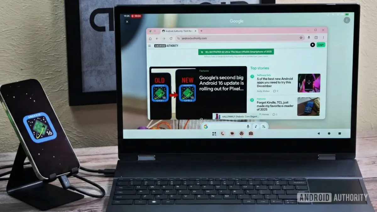 قابلیت Circle to Search حالت دسکتاپ اندروید ۱۶