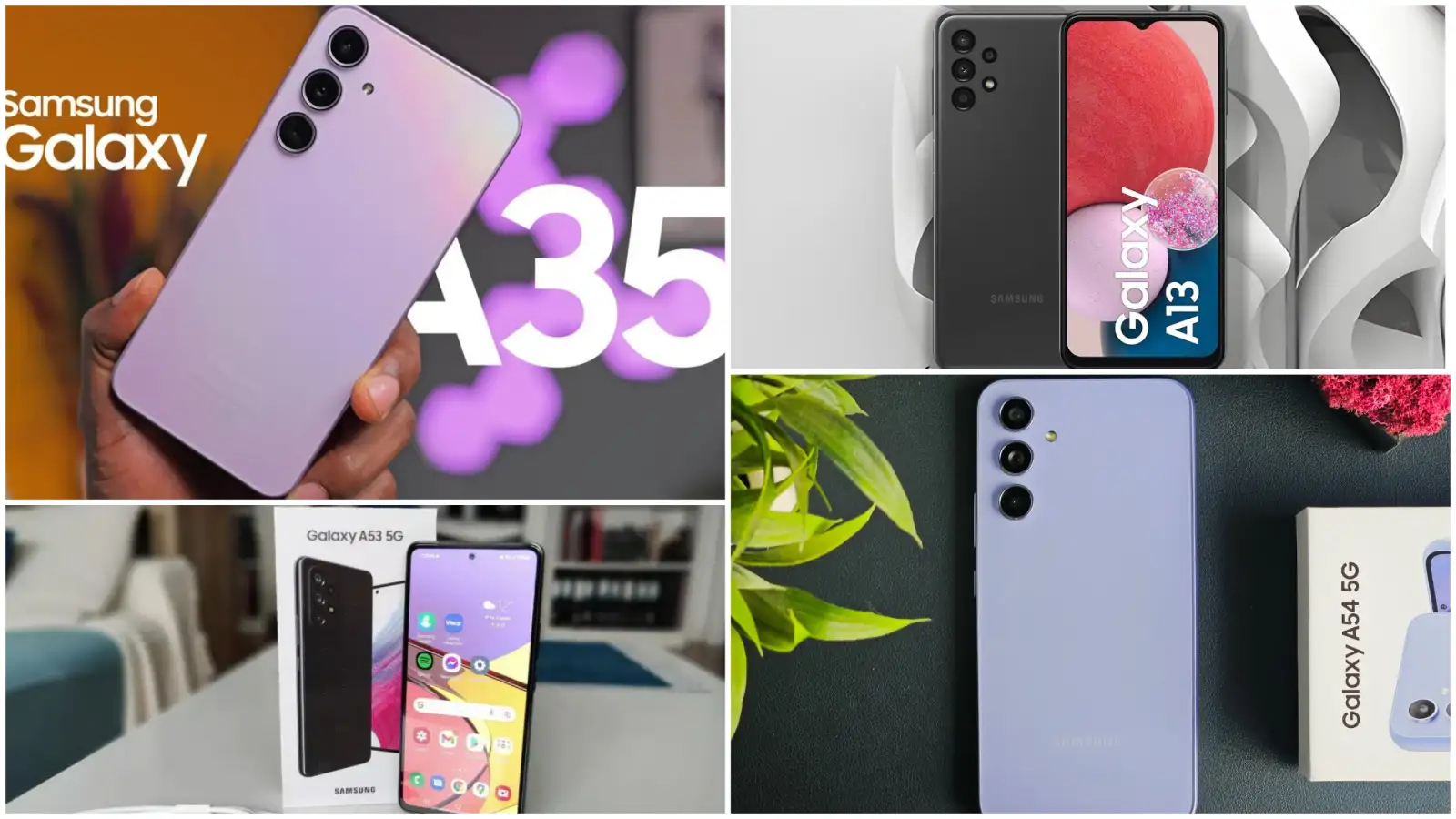 آپدیت جدید گلکسی A54, A53, A35 و A13 سامسونگ